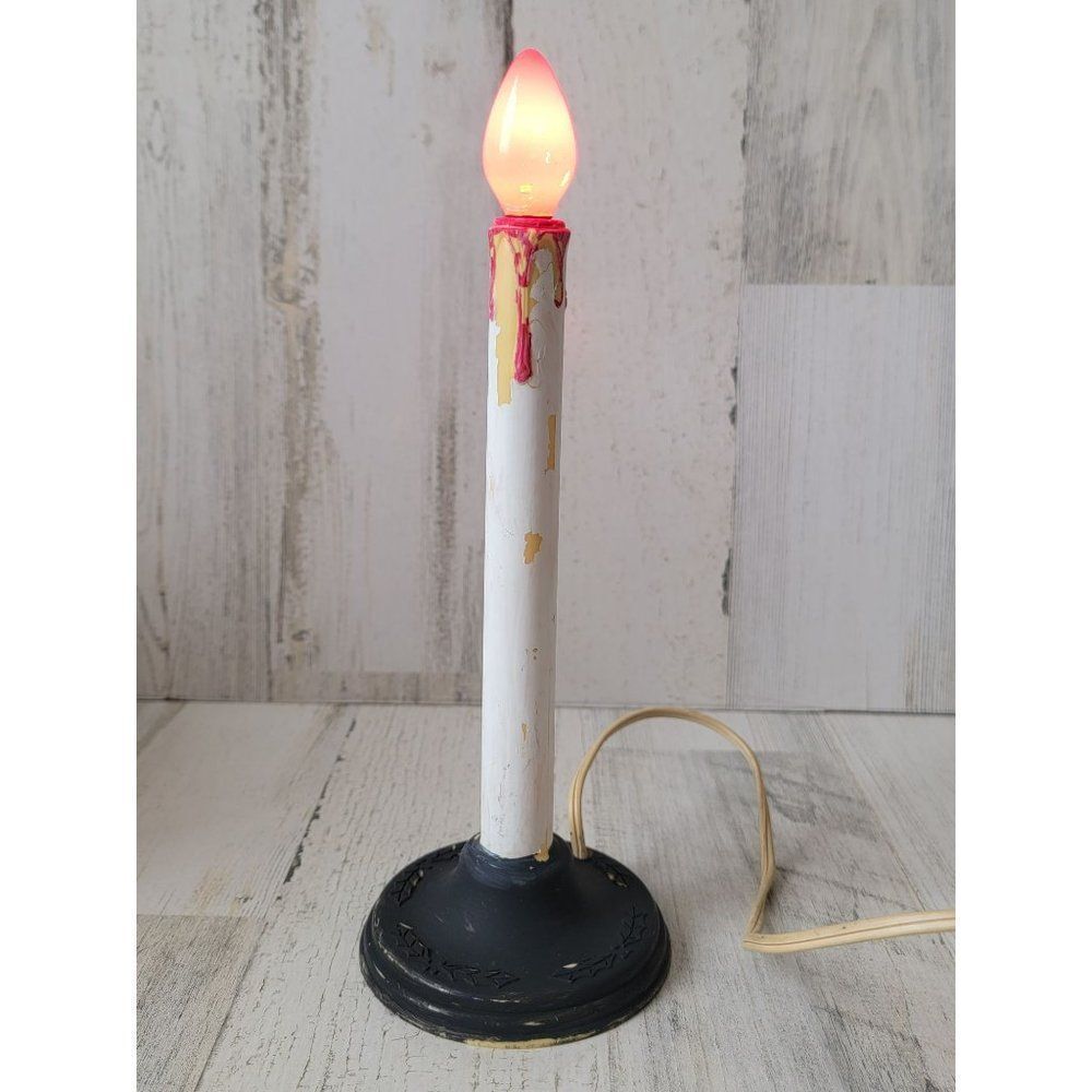 Halloween candle‎ blood drip light up scary prop decor